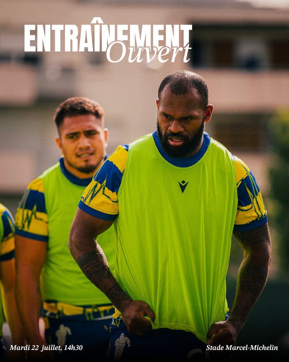 ASM Rugby (@asmofficiel) on Twitter photo 𝙉𝙤𝙪𝙫𝙚𝙡𝙡𝙚 𝙨𝙖𝙞𝙨𝙤𝙣, 𝙣𝙤𝙪𝙫𝙚𝙖𝙪𝙭 𝙚𝙣𝙩𝙧𝙖𝙞̂𝙣𝙚𝙢𝙚𝙣𝙩𝙨 𝙤𝙪𝙫𝙚𝙧𝙩𝙨 😎
📍 Rendez-vous demain, mardi, à 14h30 sur le terrain d'entraînement pour une séance de reprise 🏉
⚠️ Attention : la séance sera principalement physique, avec peu de phases de jeu. 𝙉𝙤𝙪𝙫𝙚𝙡𝙡𝙚 𝙨𝙖𝙞𝙨𝙤𝙣, 𝙣𝙤𝙪𝙫𝙚𝙖𝙪𝙭 𝙚𝙣𝙩𝙧𝙖𝙞̂𝙣𝙚𝙢𝙚𝙣𝙩𝙨 𝙤𝙪𝙫𝙚𝙧𝙩𝙨 😎
📍 Rendez-vous demain, mardi, à 14h30 sur le terrain d'entraînement pour une séance de reprise 🏉
⚠️ Attention : la séance sera principalement physique, avec peu de phases de jeu.