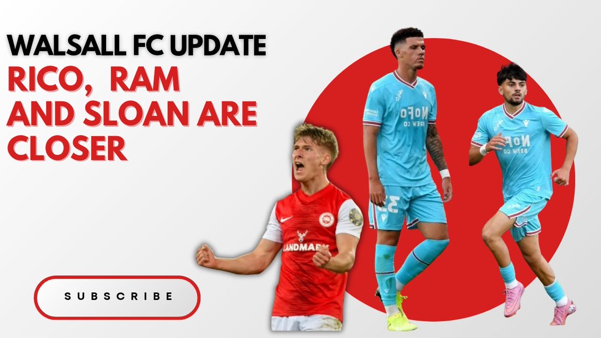 youtu.be/9ljf1WE1LFQ
<a href="/WFCOfficial/">Walsall FC</a> update. More game time for Rico and Ram plus the latest on Sloan.
<a href="/BCFC/">Birmingham City FC</a> #saddlers <a href="/ROFCOfficial/">Rushall Olympic FC</a> <a href="/tamworthfc/">Tamworth Football Club</a>