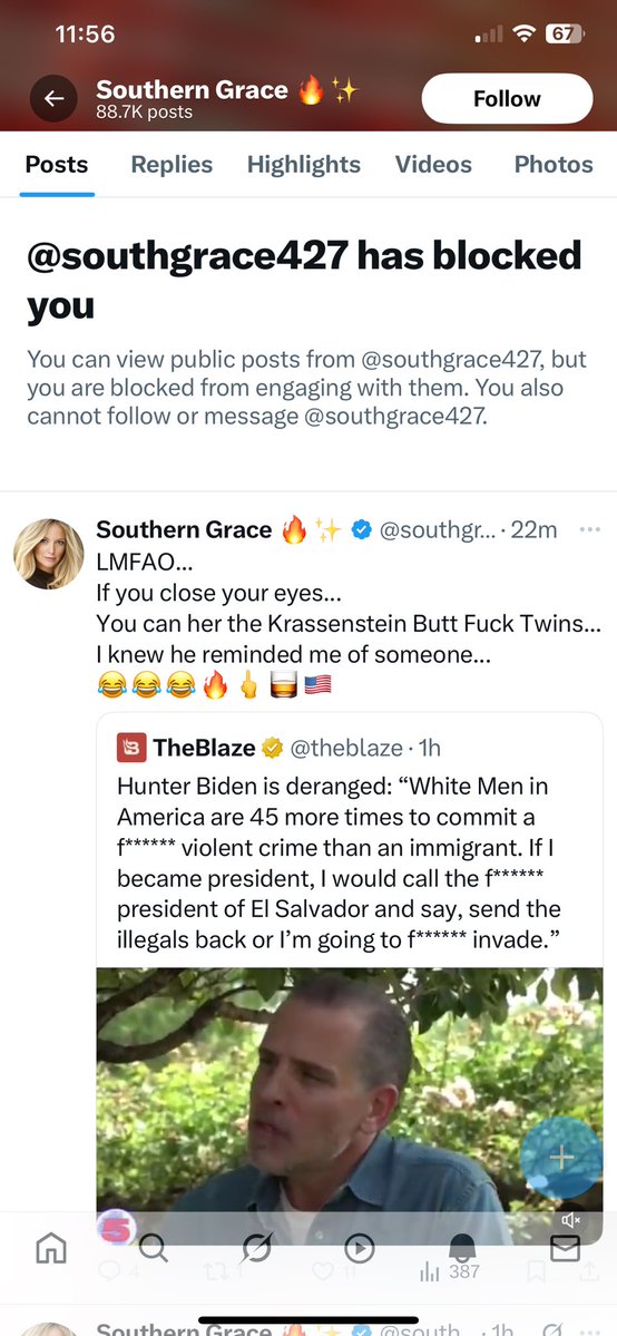 natel07_l's tweet image. This douche bag couldnโt handle the truth. Sheโs swallowed the orange manโs cum and it screwed up her brain. Sad. Whatโs with the blonde maga cultist chicks ? Just totally dumb? Not educated? Idk.