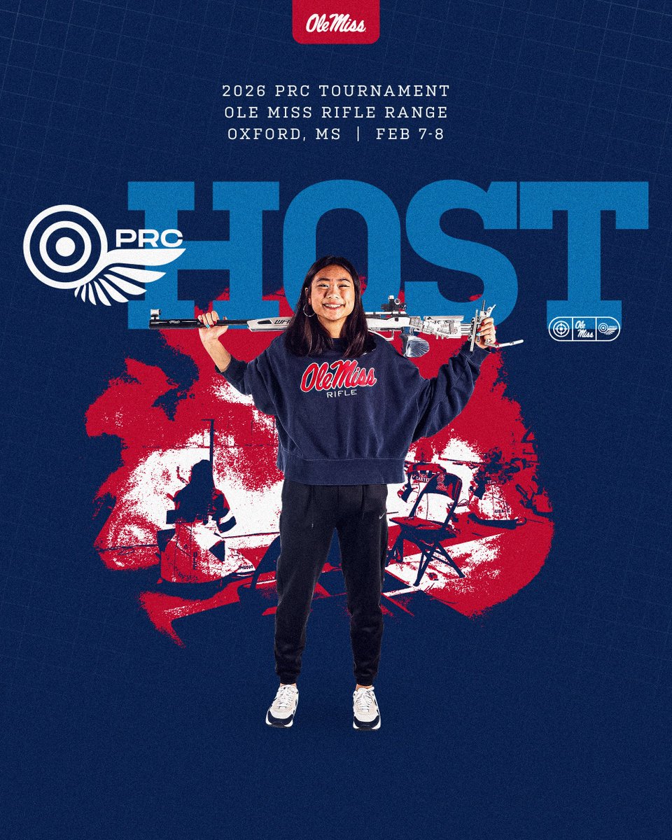 OleMissRifle's tweet image. Home on the range 🔥
The Rebels will host the 2026 PRC Tournament in Oxford!
