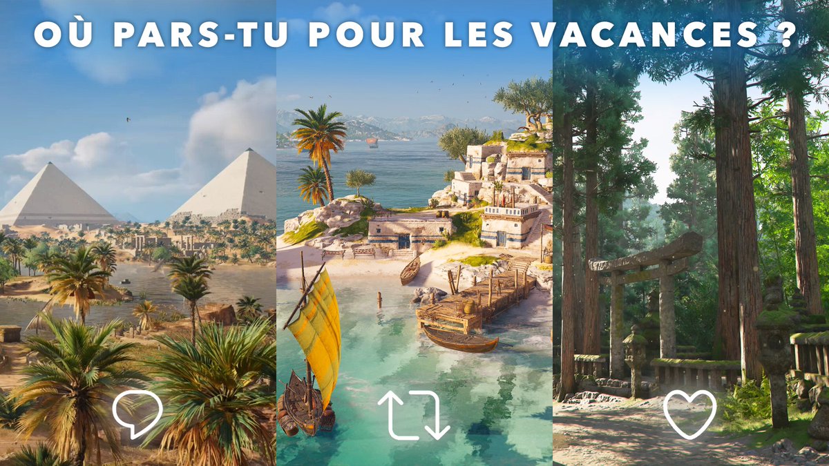 Plutôt Égypte, Grèce ou Japon ? À vous de jouer ! ☀️