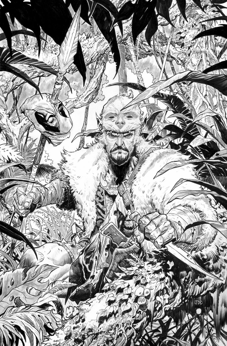 Still dig this one. 

My cover inks for X-FORCE #31 . 

My first time drawing Kraven.