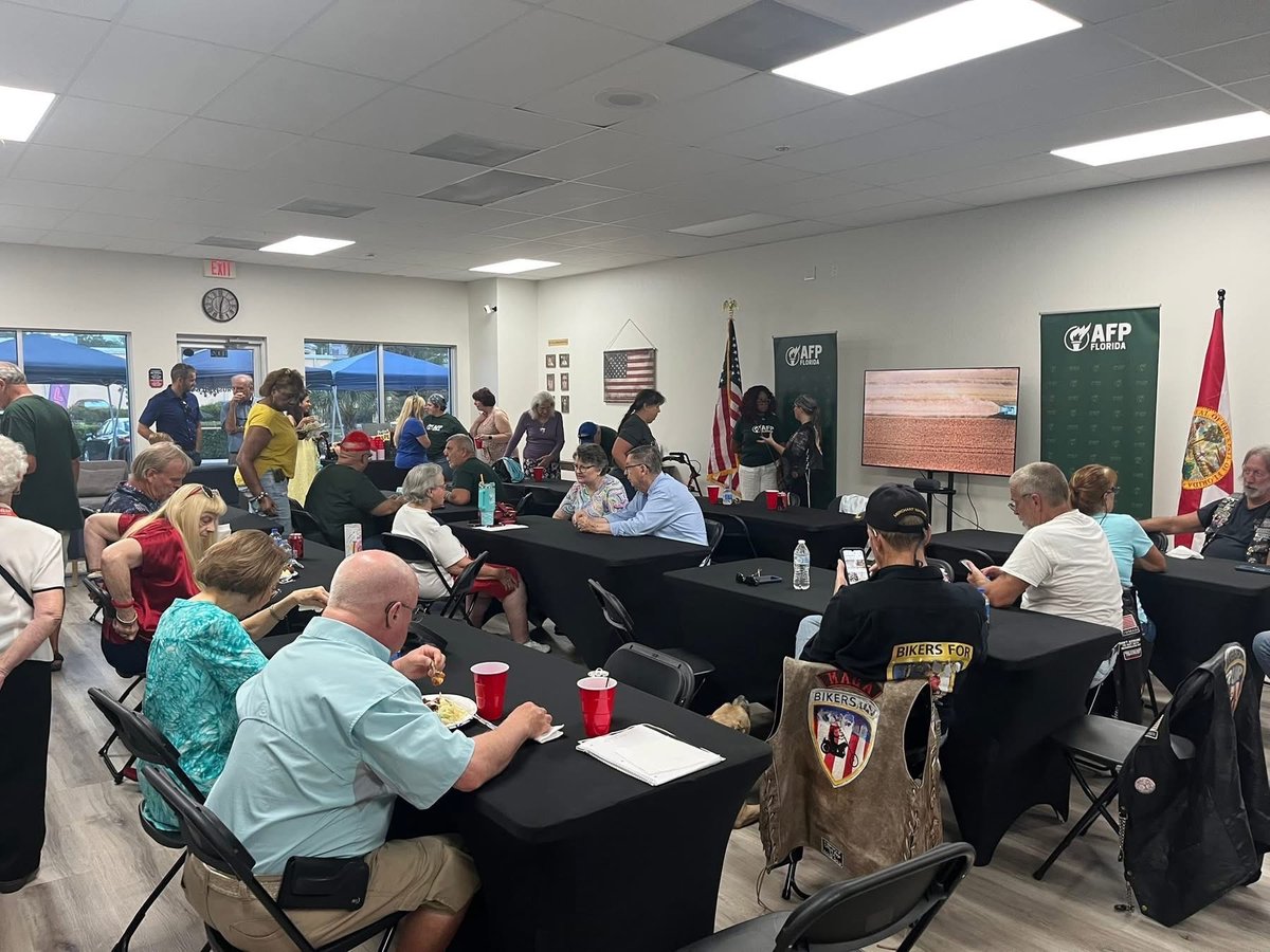AFPFlorida's tweet image. It’s official — our new Ocala office is open! 🎉 We had a full house to celebrate this exciting milestone. Want to get involved? Message us or stop by! #FlaPol #Ocala