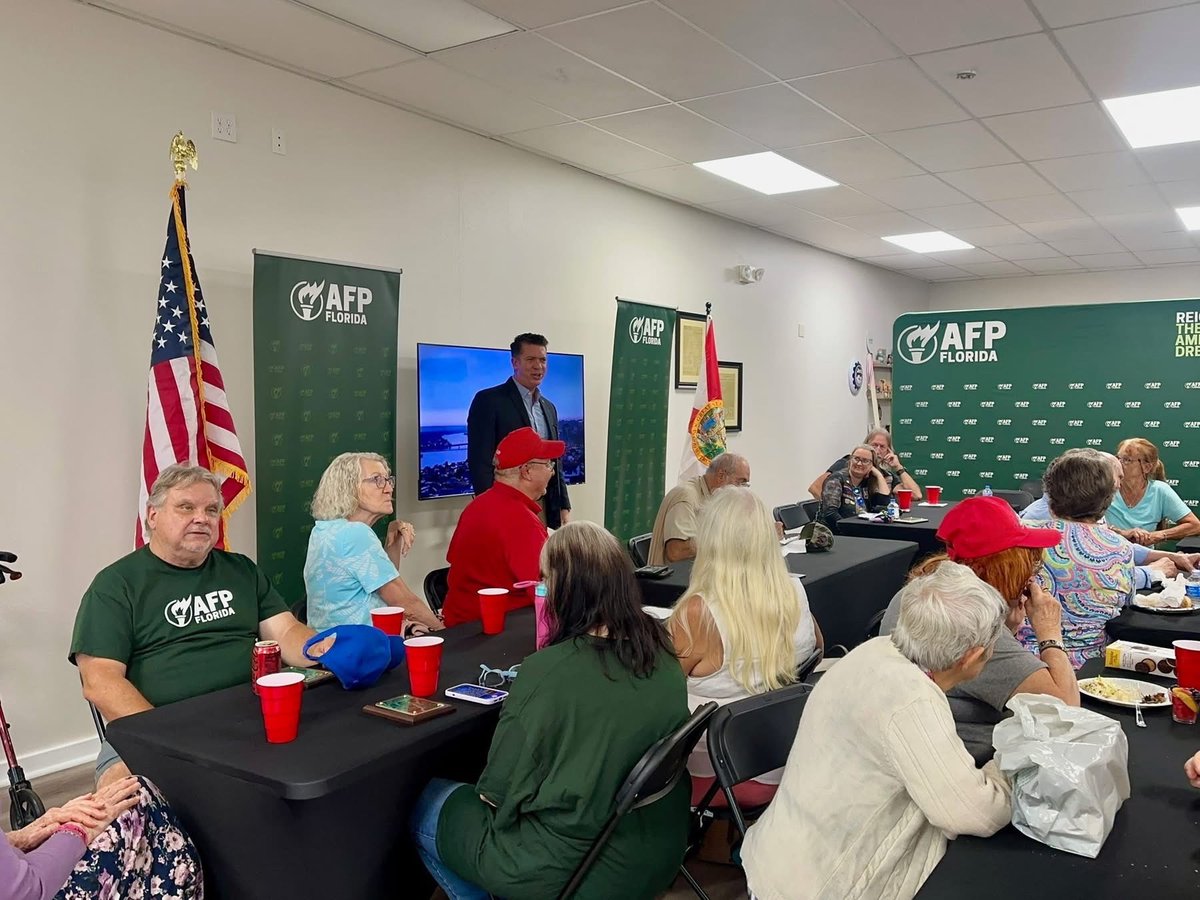 AFPFlorida's tweet image. It’s official — our new Ocala office is open! 🎉 We had a full house to celebrate this exciting milestone. Want to get involved? Message us or stop by! #FlaPol #Ocala