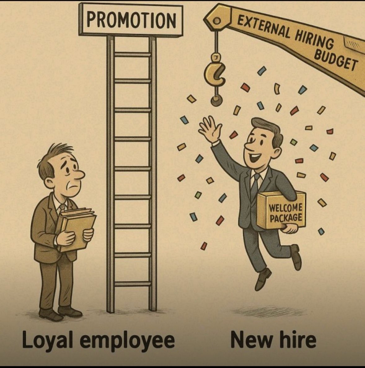 sde_ray's tweet image. Company never reward loyalty.
To an existing employees they wont give promotion, but to new hire companies will give: promotion, new hire perks, relocation, stocks & high salary.
Switch frequently.