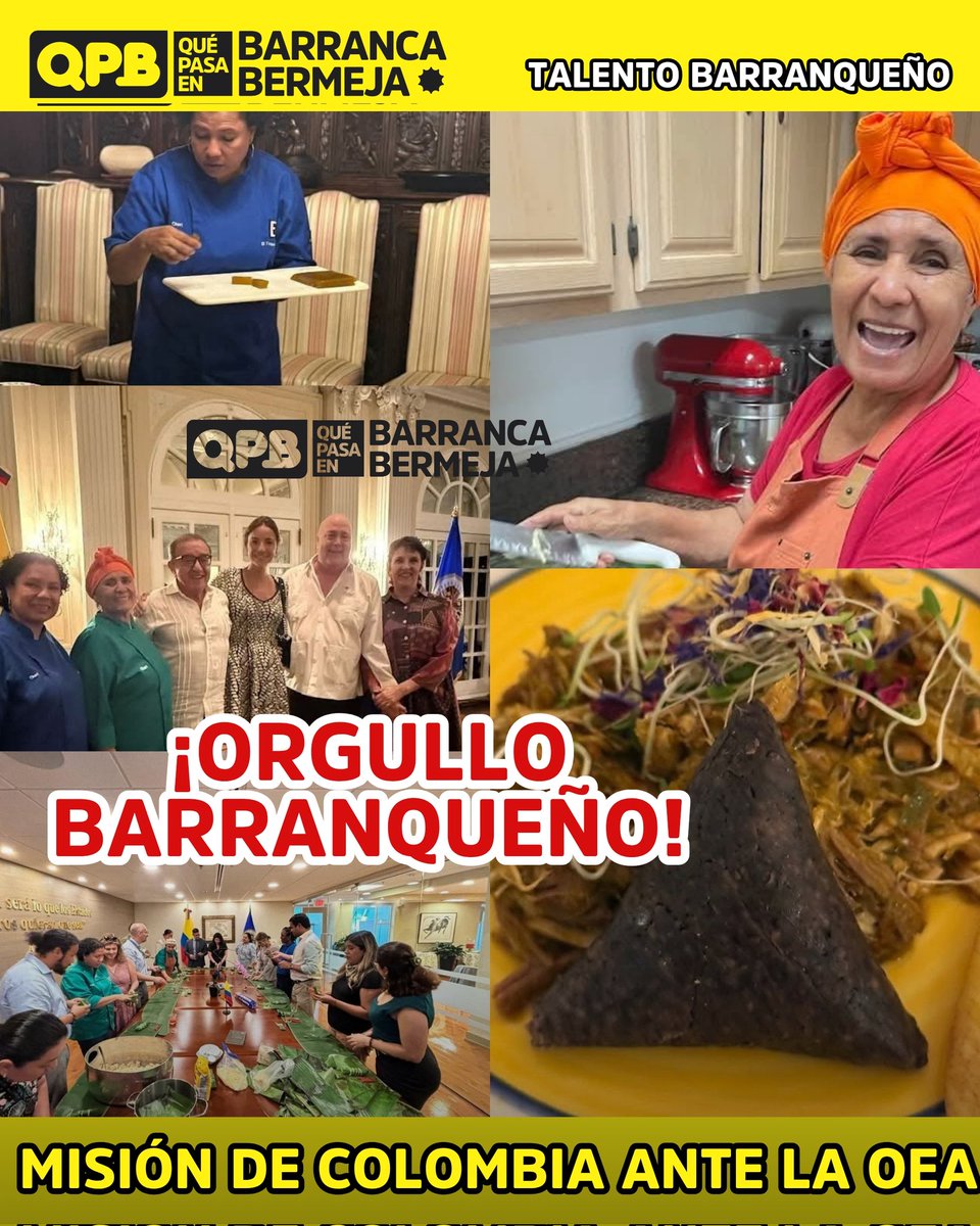 ¡ORGULLO BARRANQUEÑO! MISIÓN DE COLOMBIA ANTE LA OEA.Chori Agamez R Heidy Pinto y El Toque Colombiano fueron las invitadas de la embajada de Colombia en Washigton para mostrar y enseñar, todas las delicias culinarias que representan nuestra cultura Barranqueña y Colombiana.
