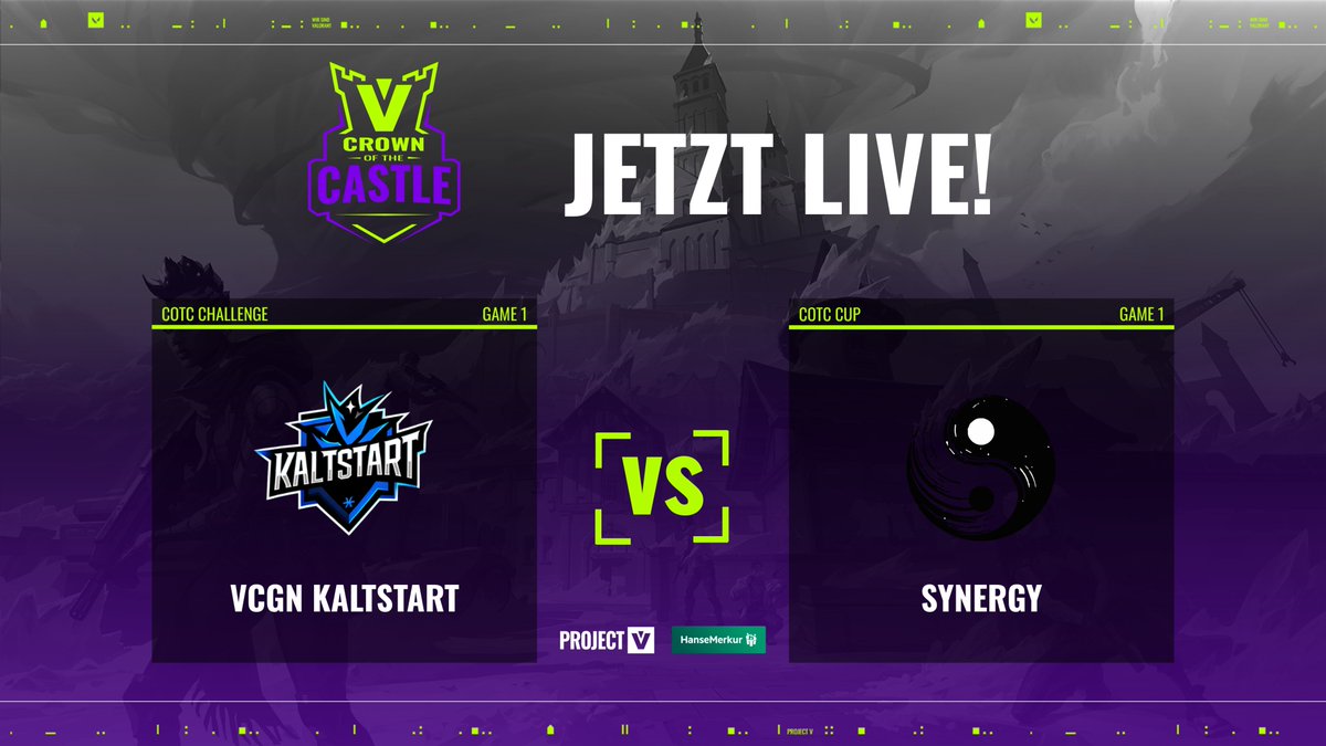 PROJECT V (@projectvgg) on Twitter photo Wir sind live mit dem letzten COTC Cup. Wer sichert sich heute das Ticket für Freitag? 🎫
🎙️ <a href="/oneandonlyleeo/">VCGN LeeoV</a> & <a href="/p0ly1337/">Daniel / p0ly</a>
🎥 <a href="/timonvlr/">Timon</a>
Einschalten ist Pflicht! ⬇️ Wir sind live mit dem letzten COTC Cup. Wer sichert sich heute das Ticket für Freitag? 🎫
🎙️ <a href="/oneandonlyleeo/">VCGN LeeoV</a> & <a href="/p0ly1337/">Daniel / p0ly</a>
🎥 <a href="/timonvlr/">Timon</a>
Einschalten ist Pflicht! ⬇️