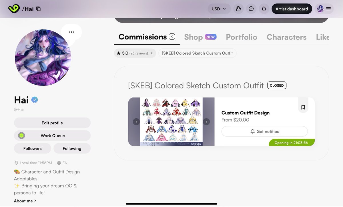 haisining's tweet image. Colored sketch custom outfit design will open back tomorrow, July 22nd, at 21:00 (UTC +8) with 5 slots 🥰