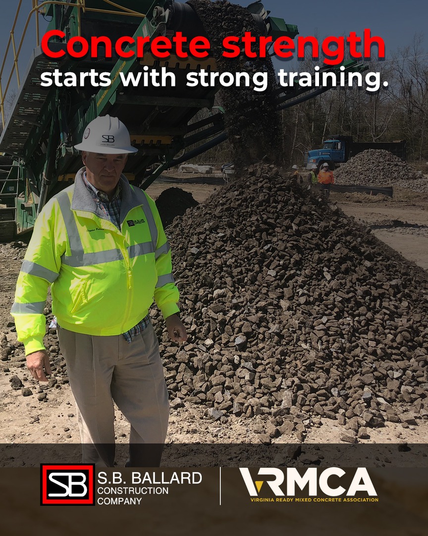 SBCC is committed to growing the next generation of concrete experts. Supporting the VRMCA Field Testing Tech I Certification helps develop a skilled QA/QC workforce ready to uphold the highest standards on every job site. Concrete strength starts with strong training.