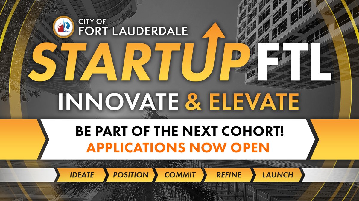 FTLCityNews's tweet image. #FTL entrepreneurs: just a few days left to apply for the StartUp FTL Ideation Cohort! 
Join this fast, free program for new startups:
✅ Learn startup basics
✅ Get hands-on tools
💵 Up to $1,000 in grant support (5 available)
🗓️ Apply by Wed 7/23 at: 🔗 ftlcity.info/startupftl