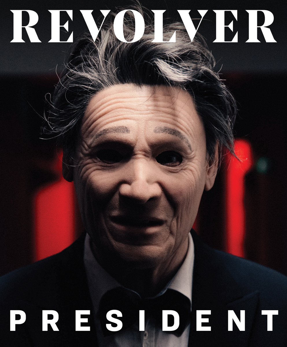 Revolvermag's tweet image. ALL THE RAGE
@president_band x @revolvermag July 2025 digital cover story
Read our revealing conversation with the Artist behind the mask shorturl.at/n8kxC
