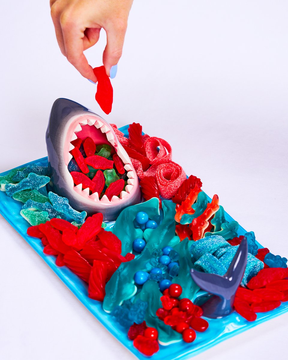 It's Shark Week 🦈 Take a bite out of our sweet smorgasbord of candy that's perfect for watch parties or DIY shark-cuterie boards! 🍭