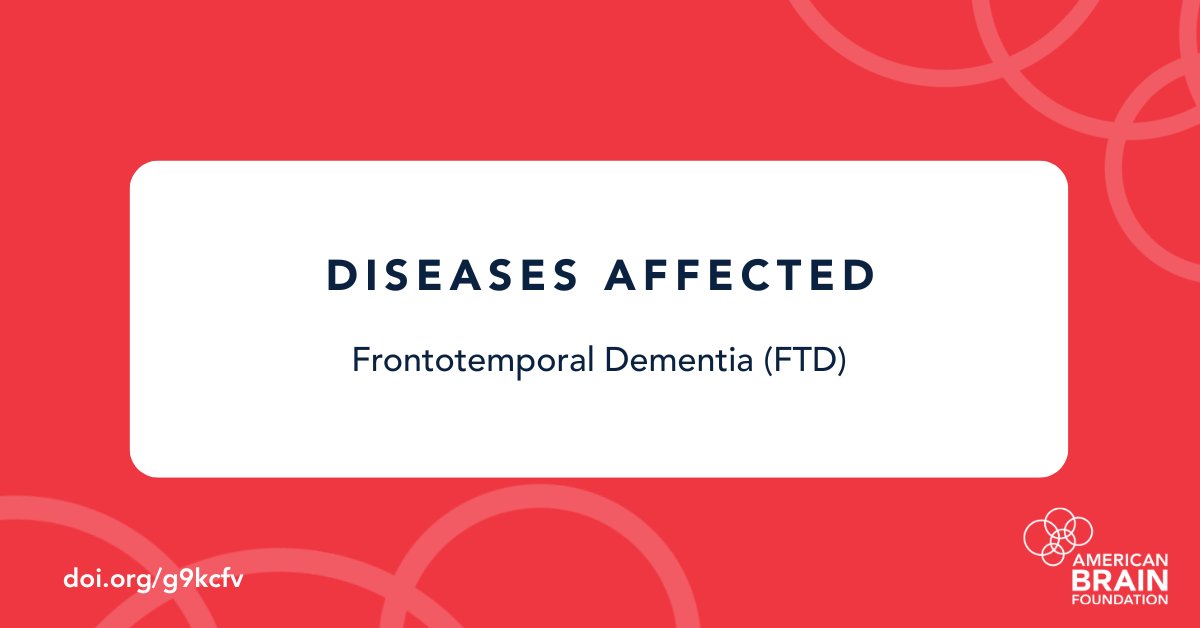 ABFbrain's tweet image. Frontotemporal Dementia (#FTD) is the most common form of dementia to affect people under 60. Researchers @UCSFmac have recently made discoveries about the proteins involved, which could be the first specific markers to detect FTD in living patients.