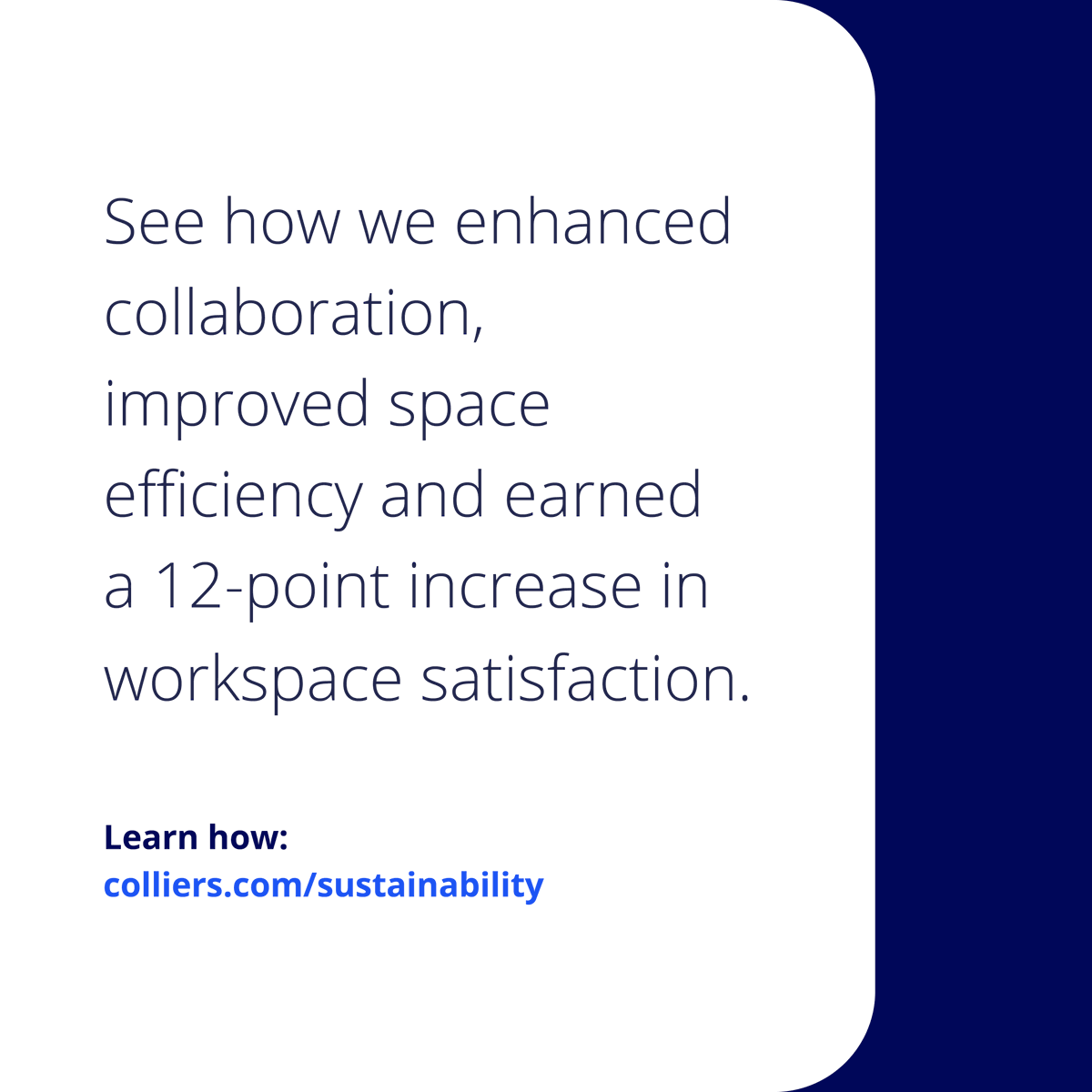 Colliers's tweet image. Reimagined spaces. Revitalized teams. Our new Vancouver office is more than a place to work - it’s a space that inspires. With smart design and intentional choices, we’ve seen measurable increases in employee productivity, satisfaction and collaboration. 

Learn more:…