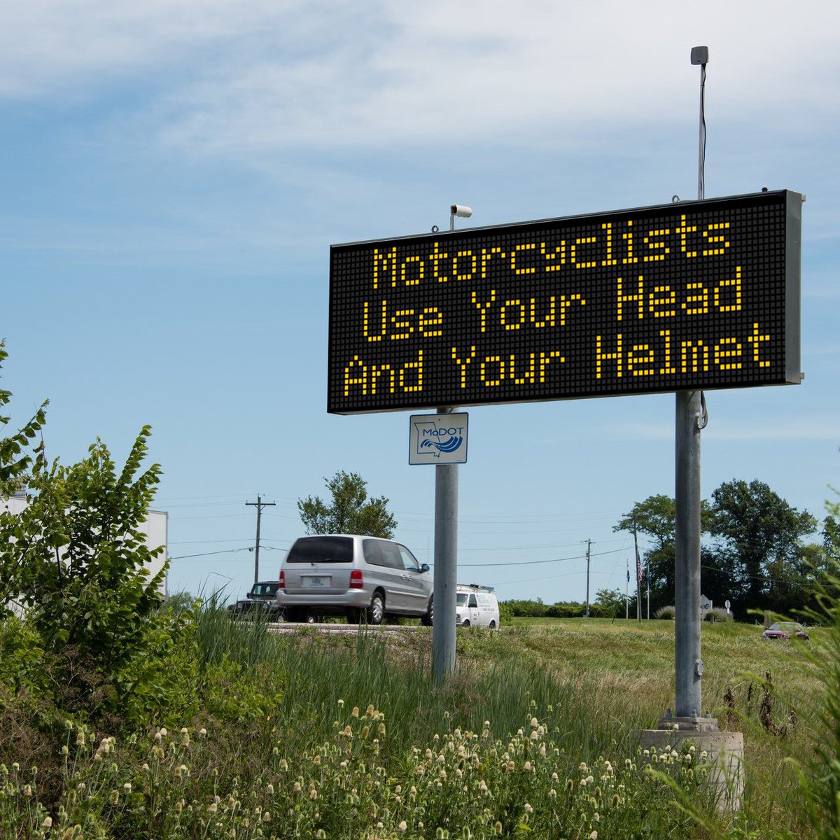 MoDOT's tweet image. Two VERY important tools to bring along on every ride 🏍️🪖 #WearYourHelmet