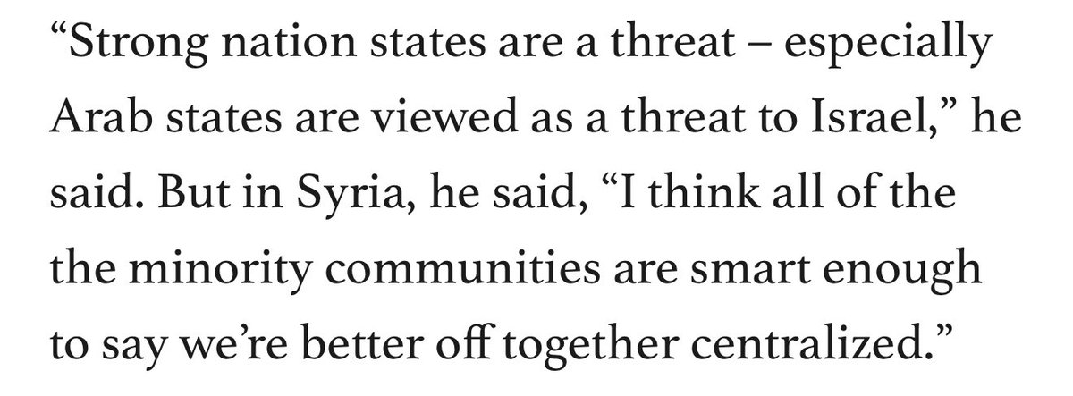hxhassan's tweet image. Imagine a whole region is forbidden from having strong countries or sovereignty because that’d be an existential threat to Israel.
"Strong nation-states are a threat — especially Arab states are viewed as a threat to Israel," he said.
pbs.org/newshour/world…