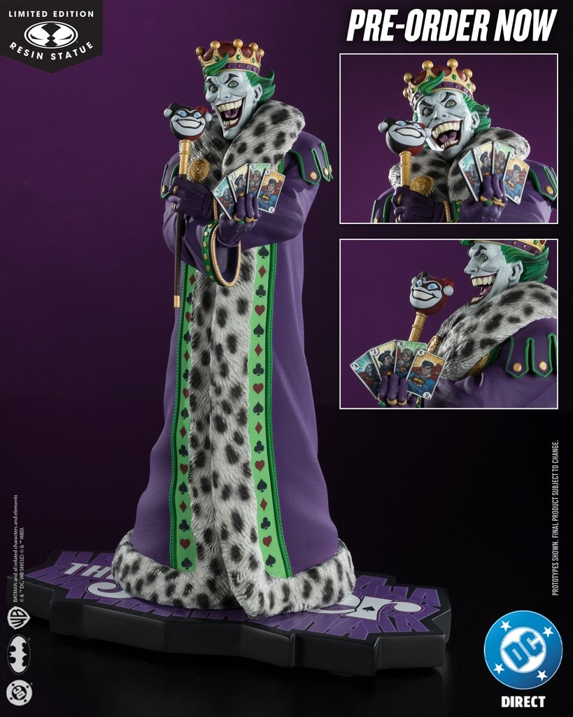 mcfarlanetoys's tweet image. #TheJoker™ 1:10th scale #DCDirect resin statue based on the artwork by #EdMcGuinness is available for pre-order for a LIMITED TIME at select retailers!
➡️bit.ly/TheJokerbyEdMc…
Stands approximately 7.65” tall and hand-numbered on base.
#McFarlaneToys #Batman #JokerPurpleCraze