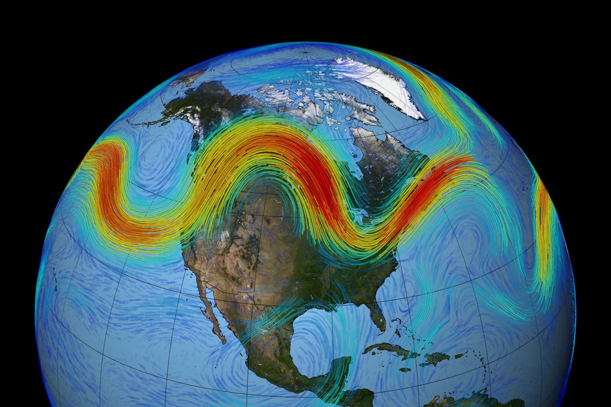 ametsoc's tweet image. According to new @dartmouth research, the jet stream appears to have undergone natural—though sporadic—periods of “waviness” since before the effects of climate change were considered significant.
Explore how their findings challenge prevailing theories: bit.ly/3Thd2KH