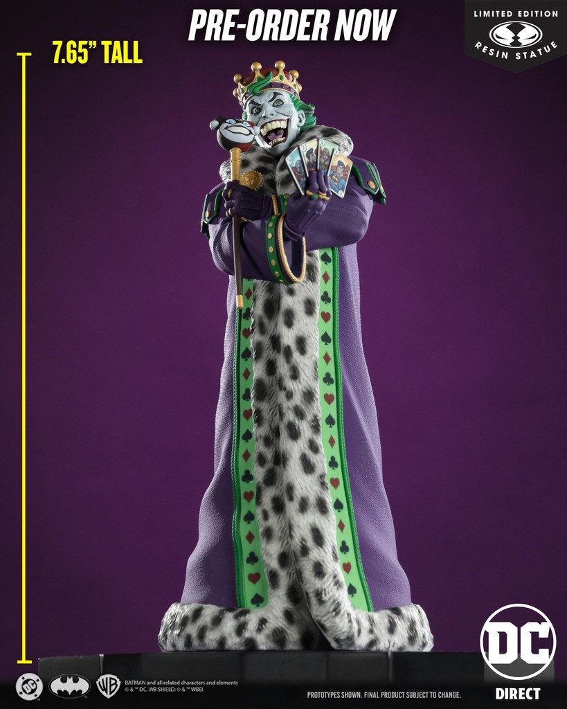 mcfarlanetoys's tweet image. #TheJoker™ 1:10th scale #DCDirect resin statue based on the artwork by #EdMcGuinness is available for pre-order for a LIMITED TIME at select retailers!
➡️bit.ly/TheJokerbyEdMc…
Stands approximately 7.65” tall and hand-numbered on base.
#McFarlaneToys #Batman #JokerPurpleCraze