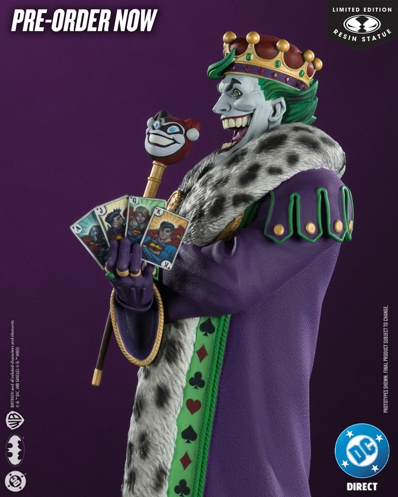 mcfarlanetoys's tweet image. #TheJoker™ 1:10th scale #DCDirect resin statue based on the artwork by #EdMcGuinness is available for pre-order for a LIMITED TIME at select retailers!
➡️bit.ly/TheJokerbyEdMc…
Stands approximately 7.65” tall and hand-numbered on base.
#McFarlaneToys #Batman #JokerPurpleCraze