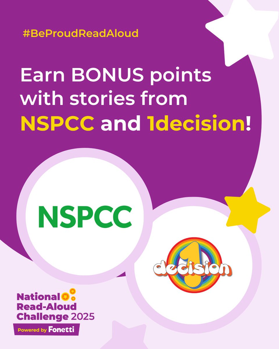 This week, readers in the #NationalReadAloudChallenge can earn extra points when reading stories from the brilliant @nspcc and <a href="/1decisionltd/">1decision</a>🌟📖

We can't wait to see you all reading and enjoying these brilliant books!

#BeProudReadAloud #UKReadAloud