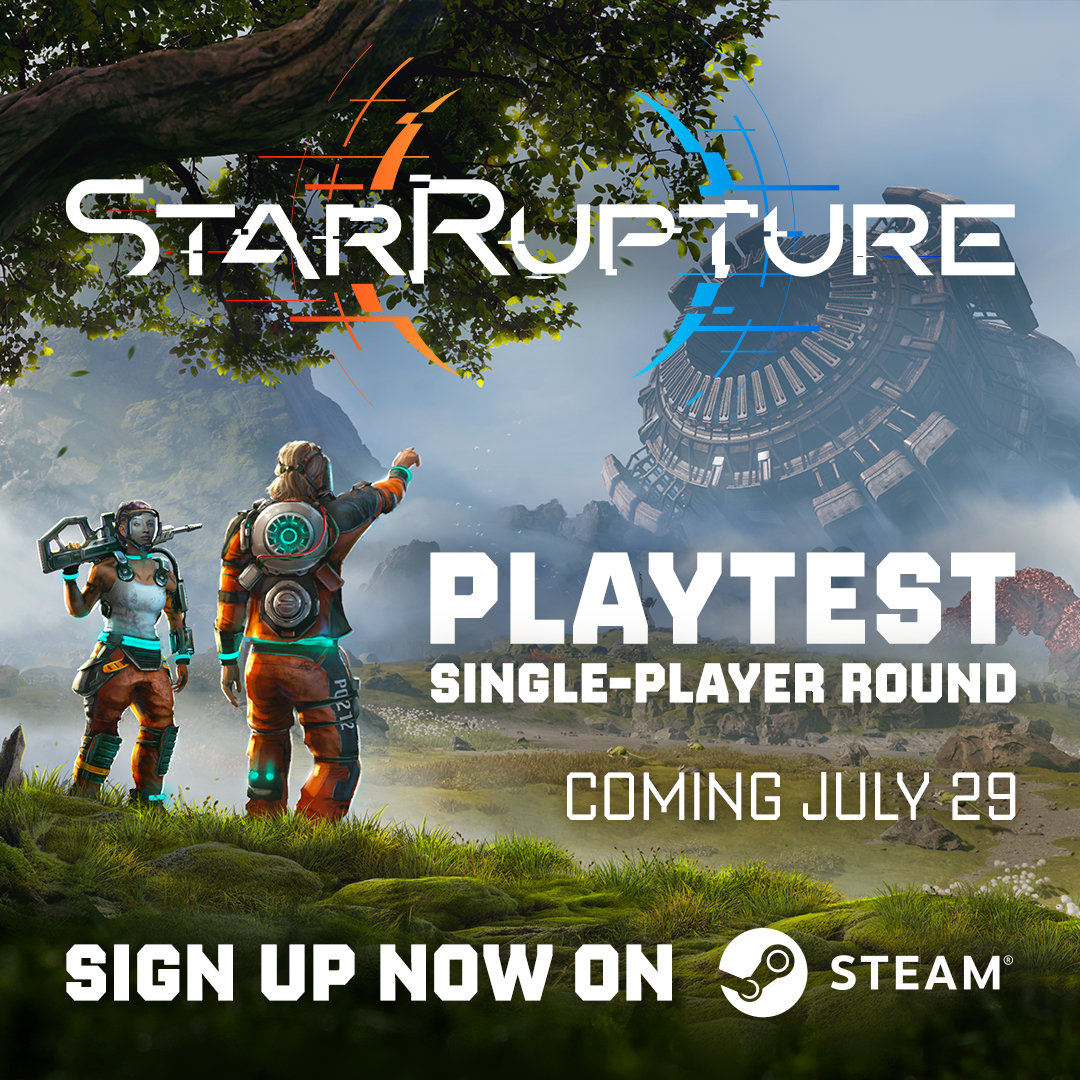 StarRupture's tweet image. Circle July 29th on your calendar!
Sign-up for the upcoming Single-Player playtest to experience Arcadia‑7 early, and help shape the future of StarRupture!
Sign up here: store.steampowered.com/app/1631270/St…