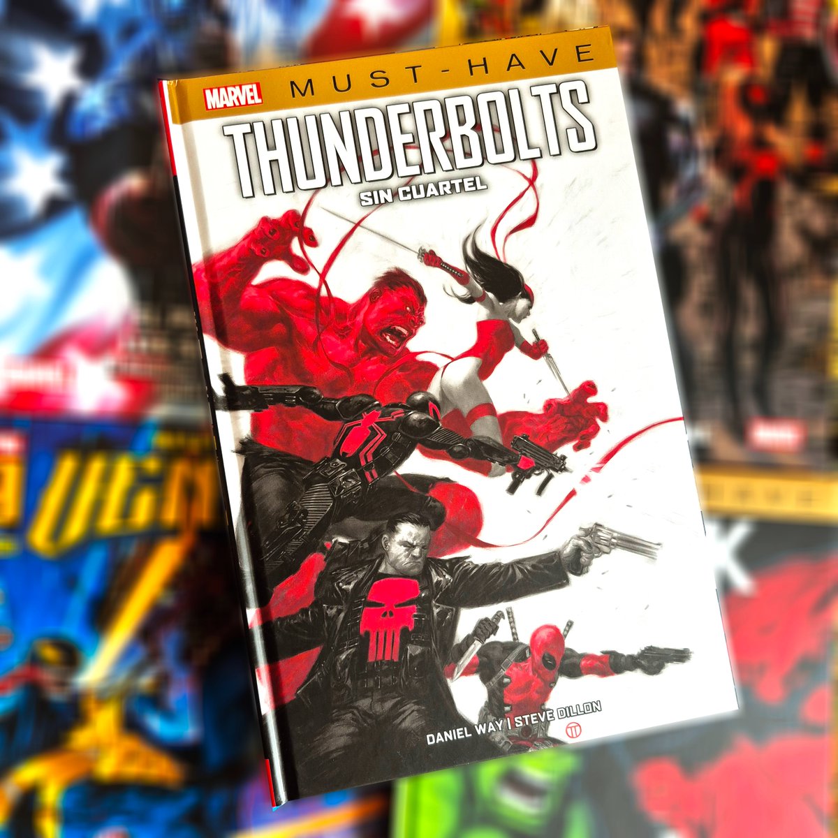 PaniniComicsEsp's tweet image. 🔴MARVEL MUST-HAVE.
⚫THUNDERBOLTS: SIN CUARTEL
⚪#17del7
Hulk Rojo, Veneno, Elektra, Masacre, El Castigador... Olvídate de los tribunales y las prisiones. Este nuevo equipo de Thunderbolts combate el fuego con fuego. Liderados por el general "Trueno" Ross, el hombre detrás del…