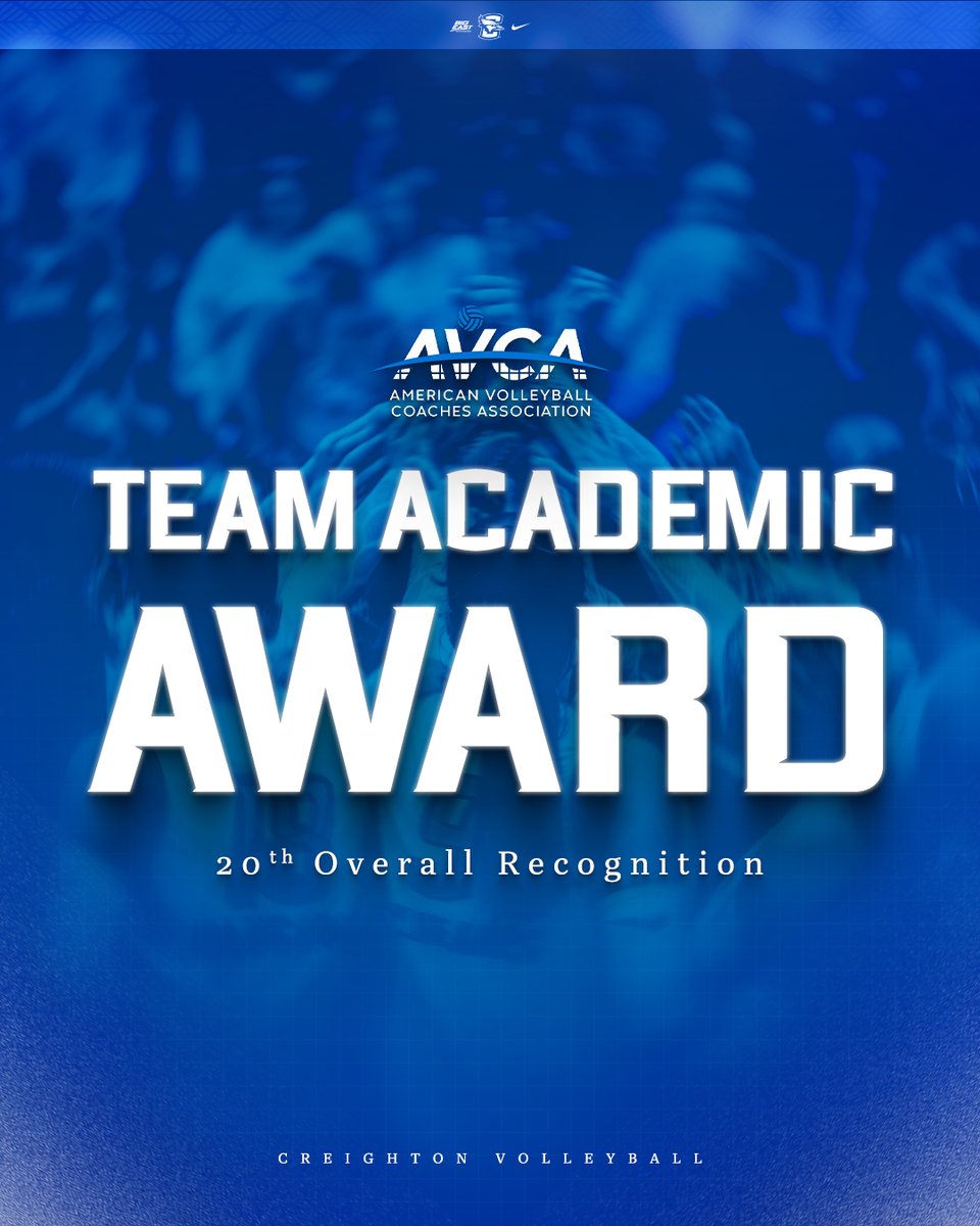 CreightonVB's tweet image. Our 10th Straight @AVCAVolleyball Team Academic Award!
📰 gocreighton.com/news/2025/7/21…
#GoJays