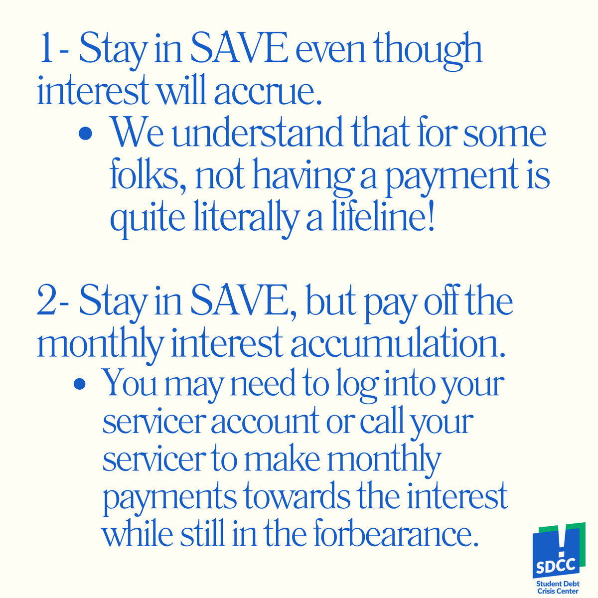 DebtCrisisOrg's tweet image. 🚨 A must-read if you&apos;re currently enrolled in the SAVE Plan! Check out the latest updates and potential next steps as you consider your options.