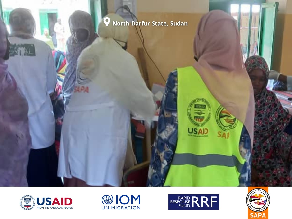 SAPA_ORG's tweet image. SAPA’s team in North #Darfur concluded its mobile clinic mission on July 12 in Saraf Omra, bringing vital primary care directly to communities.
Supported by @IOMSudan's Rapid Response Fund, we continue working to ease the strain on Sudan’s health system.
Made possible with…