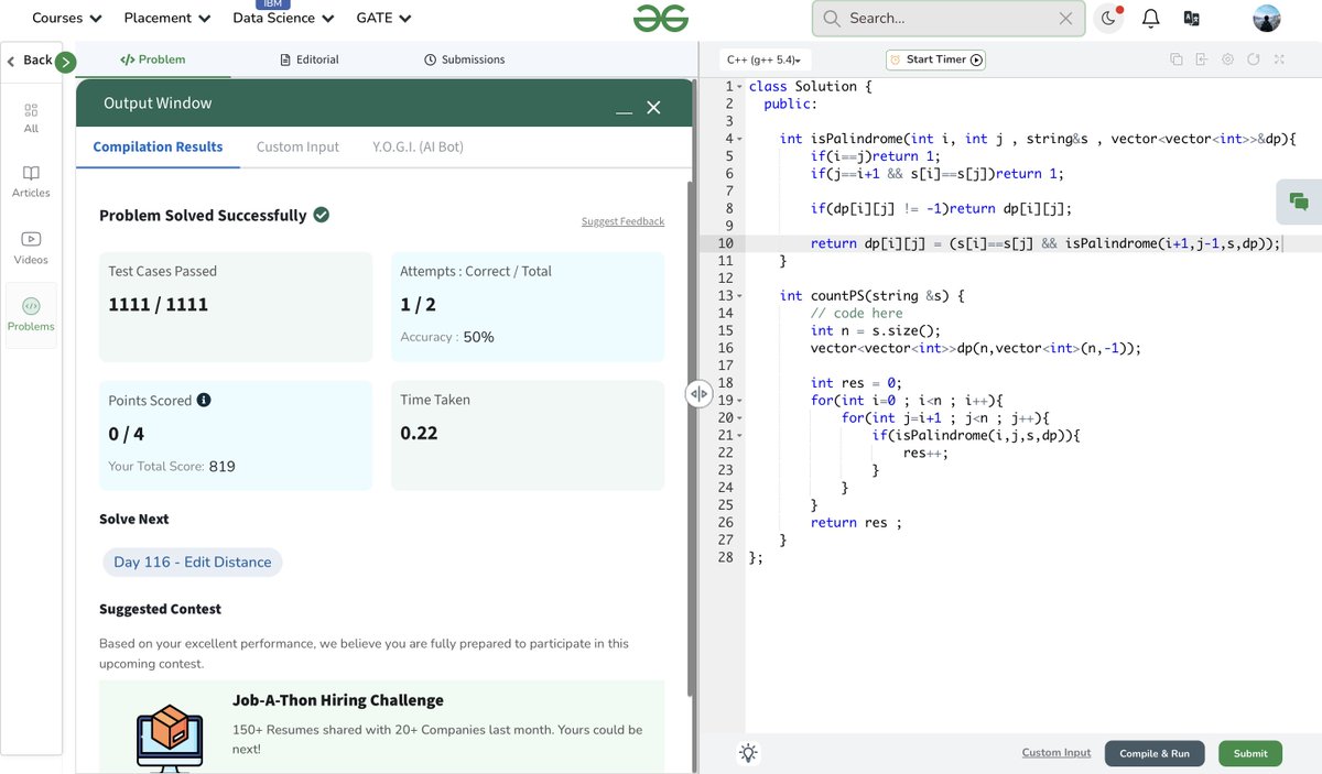 OkProfessor8854's tweet image. Day 17/30
- solved DP-38 @striver_79
- GFG problem Day 115/160 @geeksforgeeks
- Learned computer networks
- worked backend of next Project (It is something for folks who write journal , if u r one of the plz comment)
#gfg160daychallenge #DSA #100DaysOfDSA #RoadToSDE #CodeNewbie