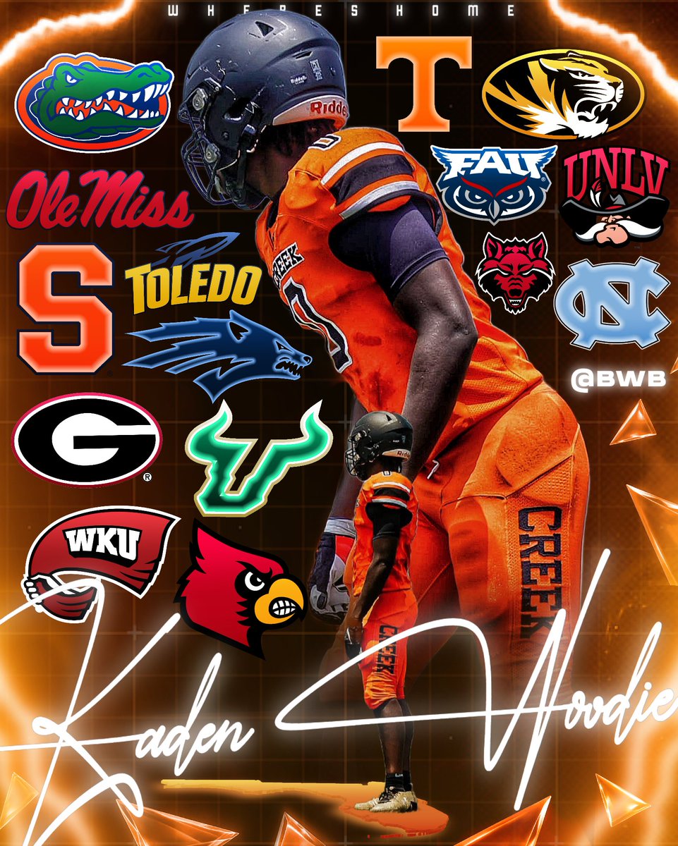 BallinwithBrad (@ballinwithbrad2) on Twitter photo Offers so far for C/O 2027 3๐LB (<a href="/KadenWoodie/">Kadenwoodie2027</a> ) so far into his recruitment process๐ฅ
Kaden Woodie is out of Spruce Creek HS, in Port Orange, Florida. He is currently ranked as a TOP 500 RECRUIT in the ENTIRE class of 2027๐๐
WHERES HOME๐ โ Offers so far for C/O 2027 3๐LB (<a href="/KadenWoodie/">Kadenwoodie2027</a> ) so far into his recruitment process๐ฅ
Kaden Woodie is out of Spruce Creek HS, in Port Orange, Florida. He is currently ranked as a TOP 500 RECRUIT in the ENTIRE class of 2027๐๐
WHERES HOME๐ โ