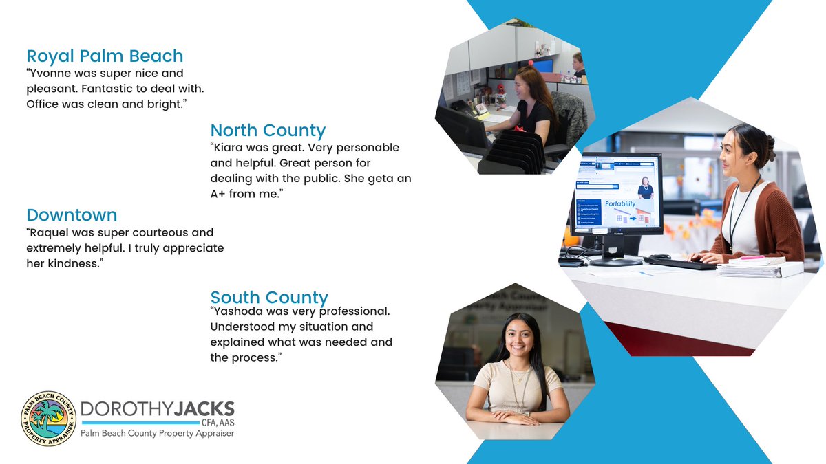 We're committed to excellent customer service, &amp; your feedback is important to us. We are proud of our customer service teams and grateful to taxpayers who share their experiences. Don't forget to fill out a comment card on your next visit! #WeValueWhatYouValue