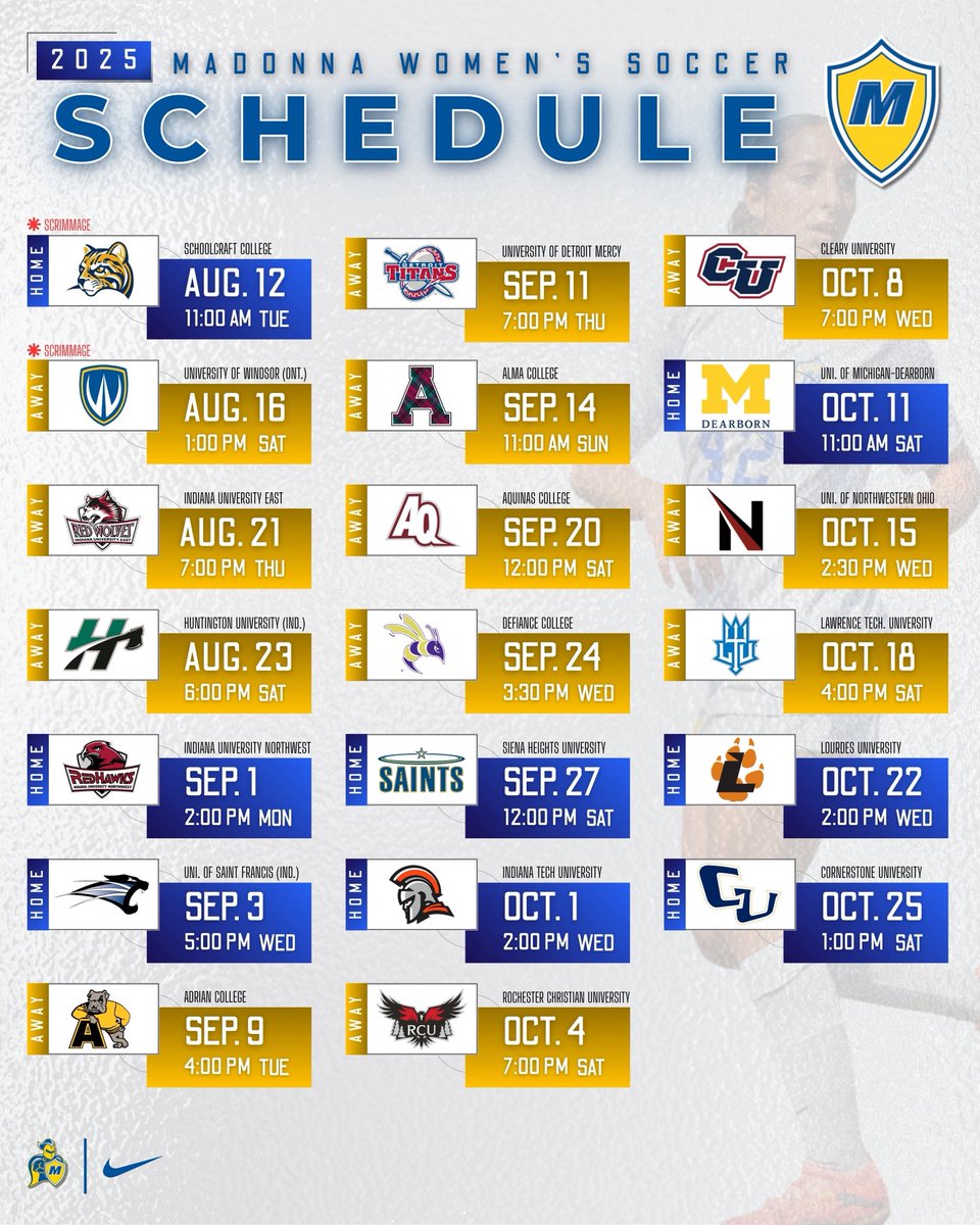 MUCrusadersWSOC's tweet image. Mark your calendars, the 2025 schedule is here‼️
#CrusaderNation