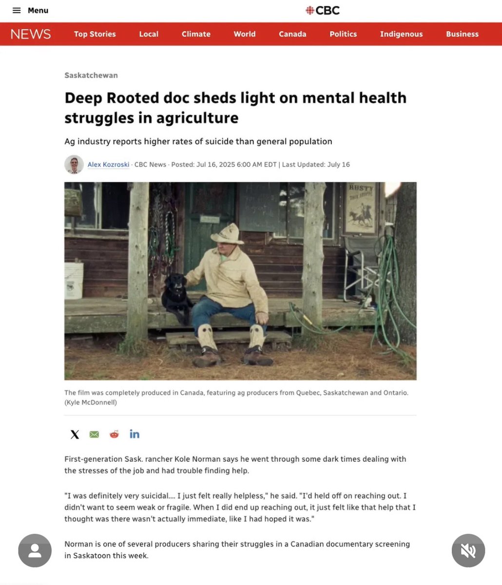 domoreag's tweet image. A heartfelt evening in Saskatoon. 💛
Last Wednesday in Saskatoon, we hosted a community screening of @deeprootedfilm— a powerful 33-minute documentary exploring the real mental health challenges faced by farmers and ranchers across Canada.
The film was followed by a moving…