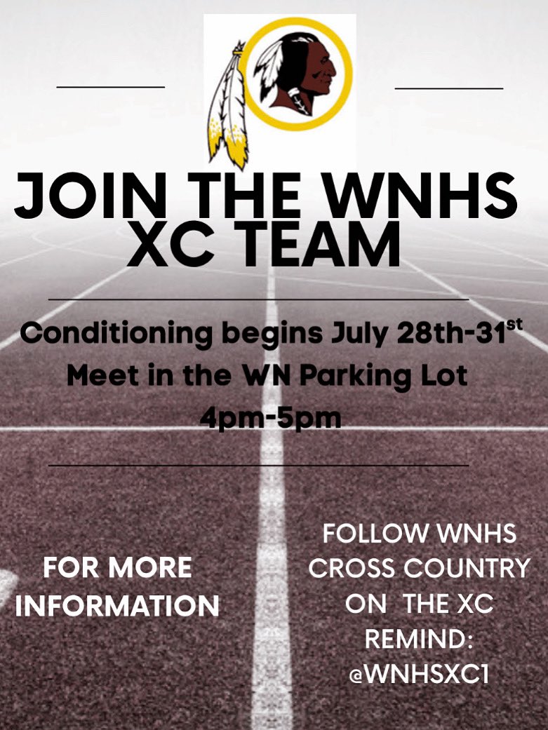 Join the Cross Country team! It’s great conditioning to get ready for fall/winter sports!