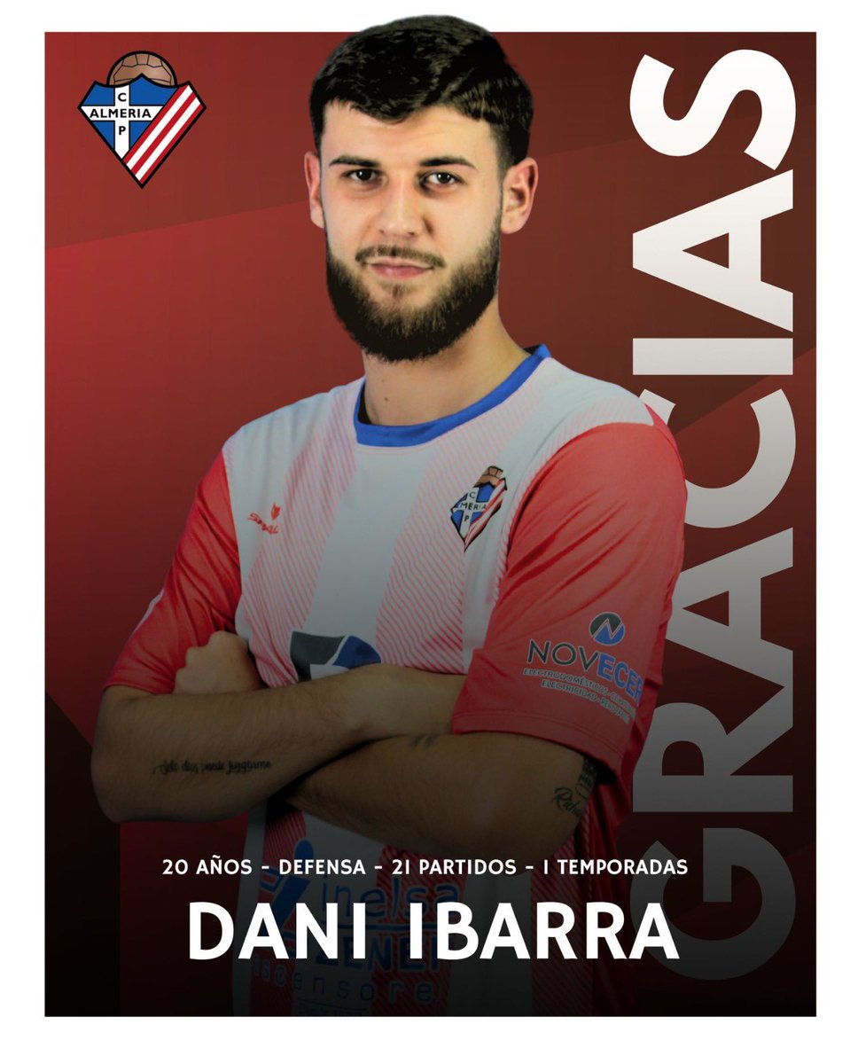 Bajas | Temporada 2025/2026

Dani Ibarra no continuará como rojiblanco la próxima temporada. Le agradecemos su trabajo durante este año.

¡Gracias Dani!

#MushoPoli #DivisionHonor #Almeria #Futbol
