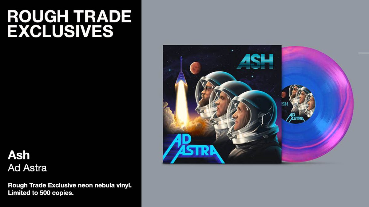 RoughTrade's tweet image. EXCLUSIVE
@ashofficial release their ninth studio album 'Ad Astra' via @_FiercePanda.
Containing eleven brand new tracks, 'Ad Astra' sees Blur guitarist Graham Coxon appear on two songs and catches the perennial power-pop kings in especially rocket-fuelled form.…