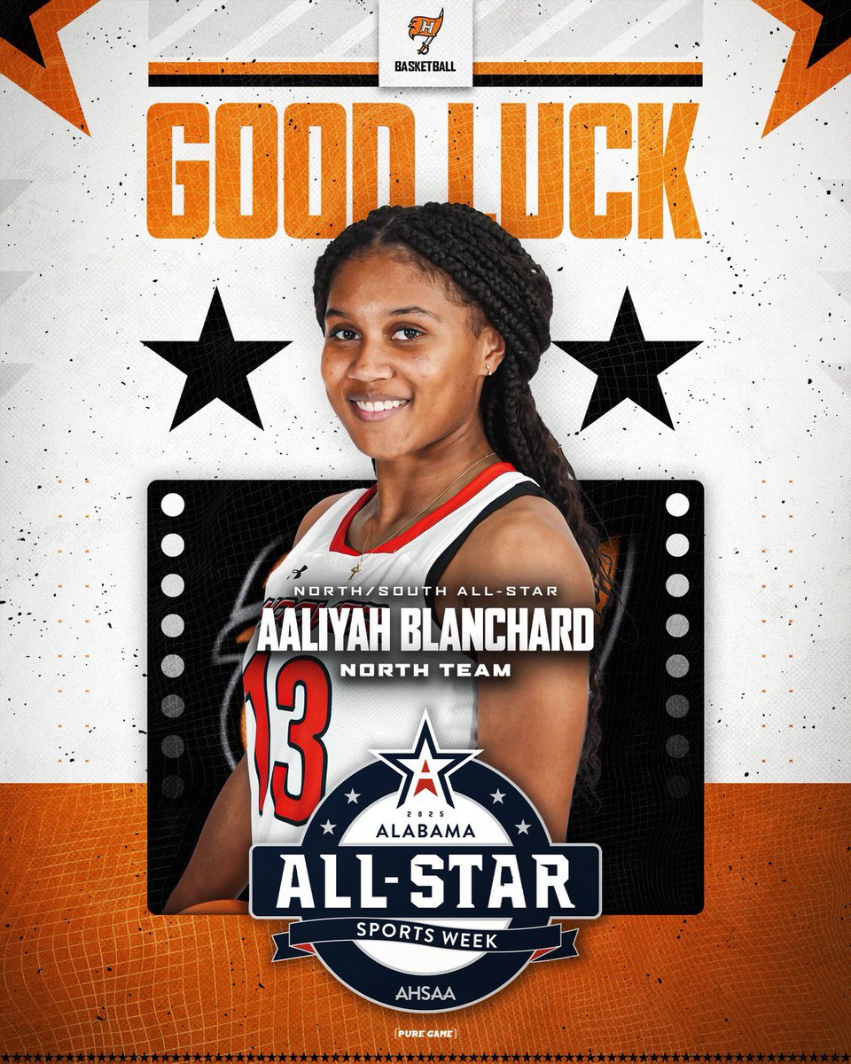 HooverLadyBucs's tweet image. Good luck to Seniors Aaliyah Blanchard and Khloe Ford as they will represent the Hoover Lady Bucs in the AHSAA Girls Basketball North/South All-Star game! ⭐️🧡🖤🏀

The game will take place tomorrow, July 22nd, at 5:30pm at Cramton Bowl in Montgomery, AL.