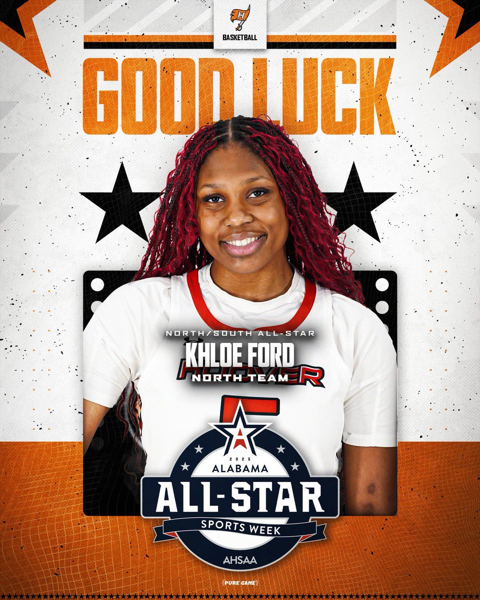 HooverLadyBucs's tweet image. Good luck to Seniors Aaliyah Blanchard and Khloe Ford as they will represent the Hoover Lady Bucs in the AHSAA Girls Basketball North/South All-Star game! ⭐️🧡🖤🏀

The game will take place tomorrow, July 22nd, at 5:30pm at Cramton Bowl in Montgomery, AL.