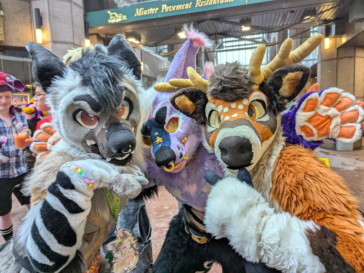 vincehooves's tweet image. All the European homies pulled up to Londonfurs 🤯‼️
I love these creatures