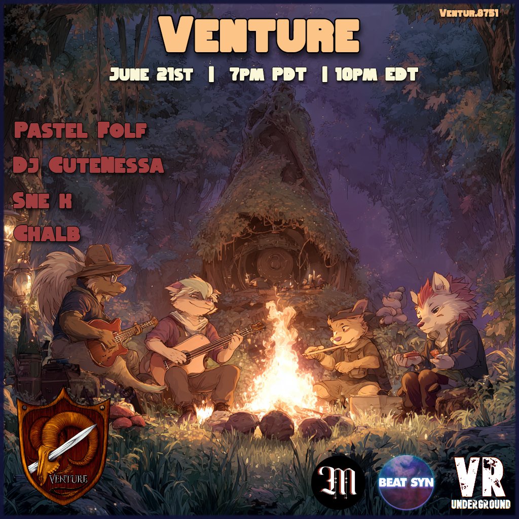 Before I disappear again for a while, I'd like to mention that the chalb will be active tonight, playing at <a href="/VentureVRC/">VentureVRC</a> . I heard he has prepared both Phonk and DnB for his set. Will <a href="/SerenityDnB/">Serenity</a> approve or end the chalb right then and there?👻🪓🧘‍♀️
We will find out at 1am EDT!