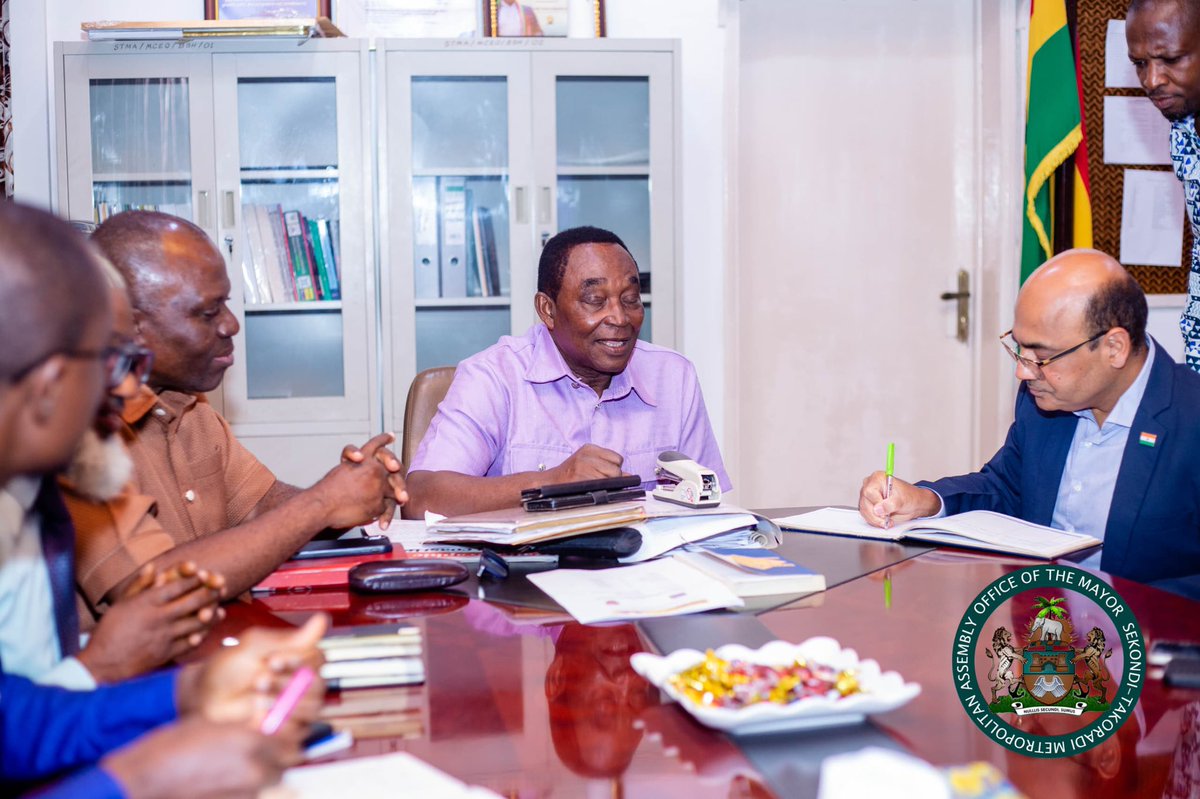 1/
India’s High Commissioner to Ghana Visits Sekondi–Takoradi Mayor and Management for Strategic Partnership Talks

Monday, 21 July 2025 – The Indian High Commissioner to Ghana H.E. Manish Gupta, 
undertook a high-level courtesy visit to the office of the Sekondi–Takoradi…..