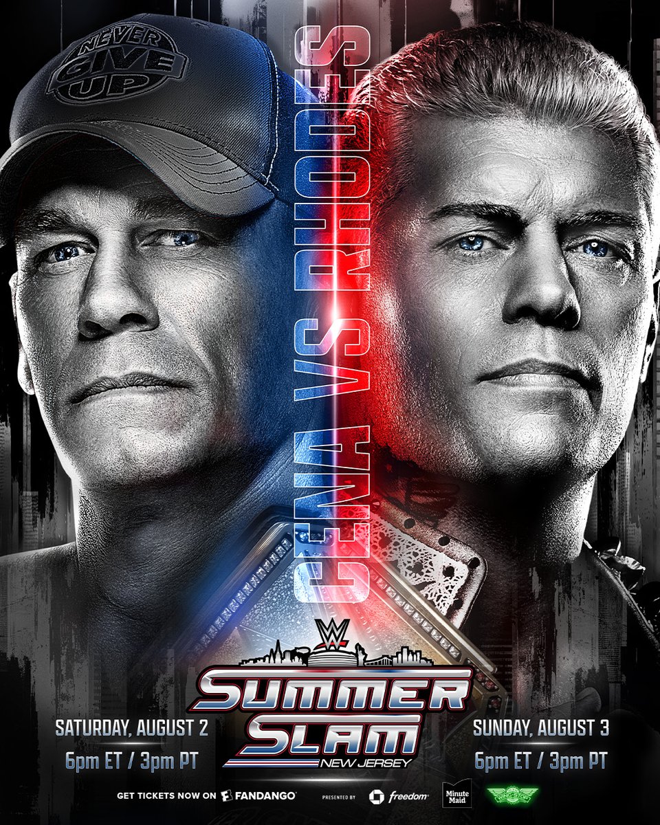 Fandango's tweet image. WWE SummerSlam is back August 2 & 3! See your favorite Superstars and get ready for the biggest 2-day event of the summer! Get tickets now on Fandango 🎟
#WWE #SummerSlam
fandan.co/WWESummerSlam2…