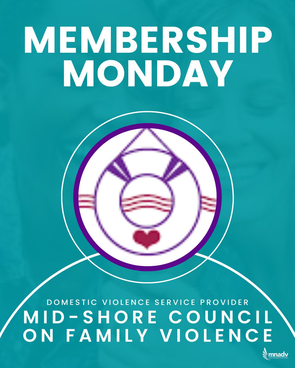 🌟 Membership Monday Spotlight! 🌟

Today, we’re proud to recognize Mid-Shore Council on Family Violence as a valued Domestic Violence Service Provider (DVSP) member of MNADV! 💜

Mid-Shore Council on Family Violence provides comprehensive support and advocacy for survivors of