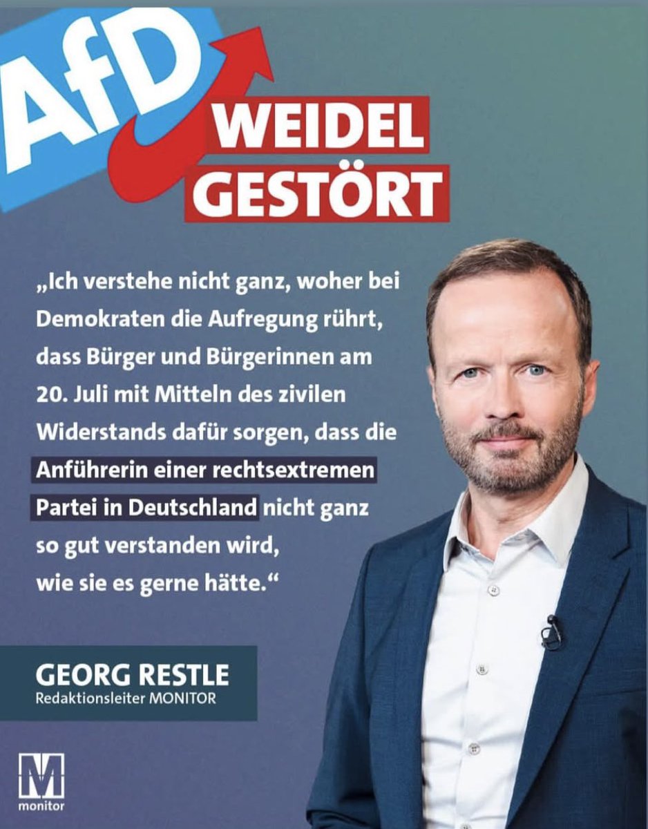 dokhollidays's tweet image. Erstmal Danke für das lustige Wortspiel das ich mal mit „Ja,auf jeden Fall“ beantworten möchte.
Ich wiederhole mich: Wer heute noch als Journalist oder Medienanstalt rechtsradikalen/rechtsextremen Politikern eine Bühne gibt macht sich mit schuldig am Niedergang der Demokratie!…