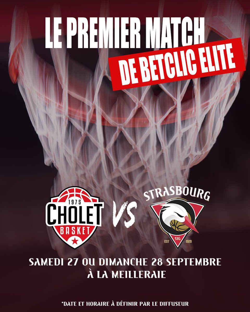 sigstrasbourg's tweet image. 🗓️ 𝗔̀ 𝗩𝗢𝗦 𝗔𝗚𝗘𝗡𝗗𝗔𝗦 ‼️
Le premier match de la saison 25/26 se jouera à l’extérieur face à….🥁@CB_officiel
👉 Rendez-vous demain pour connaître le calendrier #BetclicElite de la saison et l’affiche du premier match à domicile 👀
Vos pronos ⁉️
#gosig