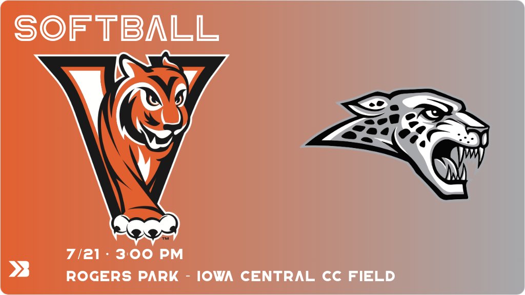 Softball (Varsity) Game Day! - Check out the event preview for the The Valley Tigers vs The Ankeny Centennial Jaguars. It starts at 3:00 PM and is at Iowa Central Field. gobound.com/ia/ighsau/soft…