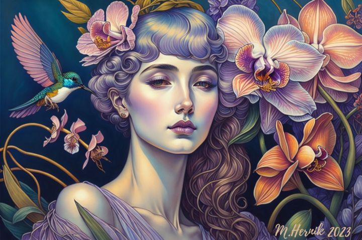 Magicdashworkss's tweet image. Art of the Day: "Garden of Elegance by Maggie Hernik". Buy at: ArtPal.com/magicdash?i=15…