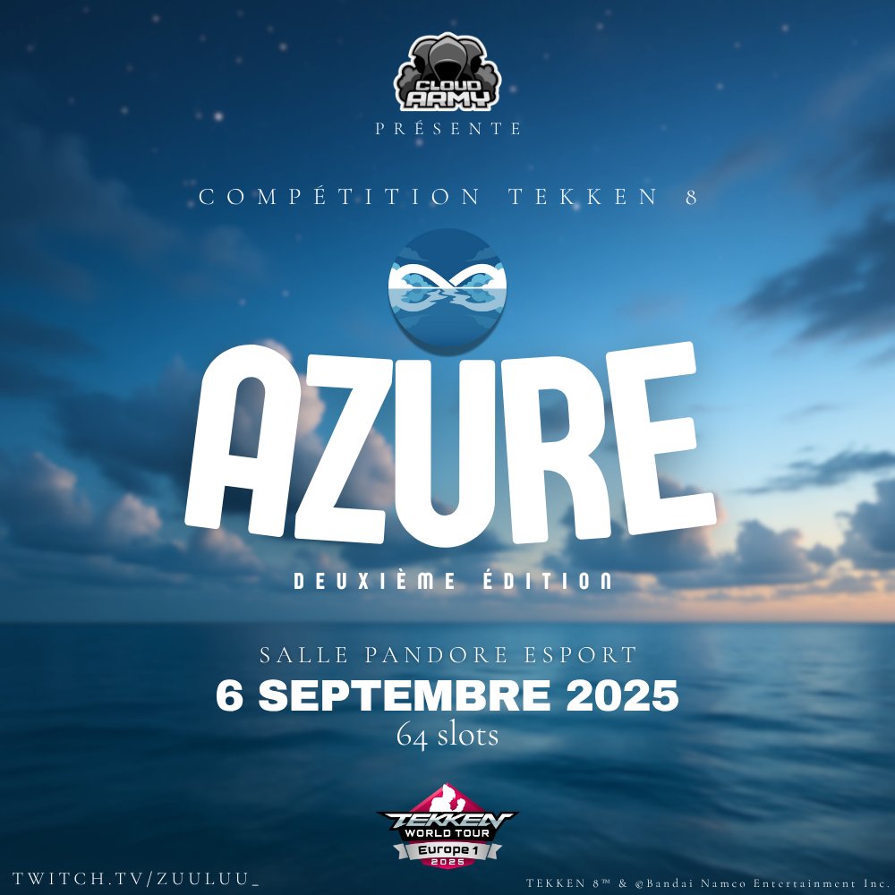🚨On retourne sur le ring !!!

🗓️06 Septembre 2025
📍92, Courbevoie
🐦16 Early bird

♾ start.gg/tournament/azu…

Merci aux joueurs déjà inscrits🙌